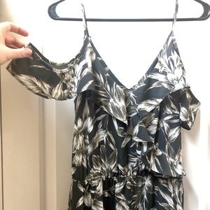 Banana Republic floral off shoulder maxi dress